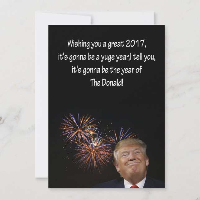 Carte Nouvel An de Donald J. Trump (Devant)
