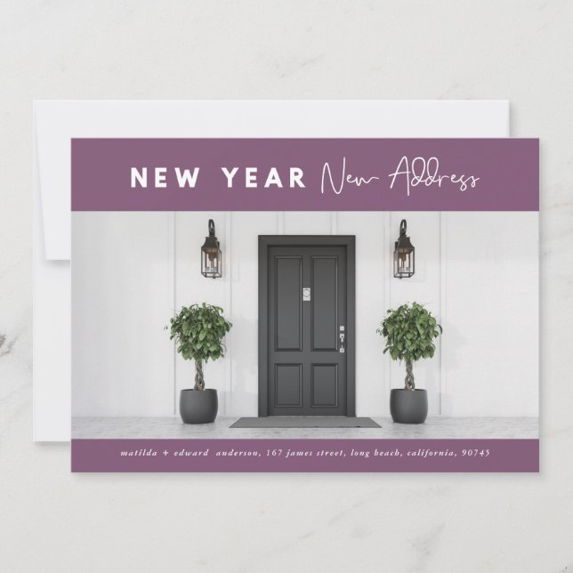 Carte Nouvel an jour férié photo (Devant)