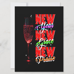 Carte Nouvel an nouvelle grâce nouvelle louange