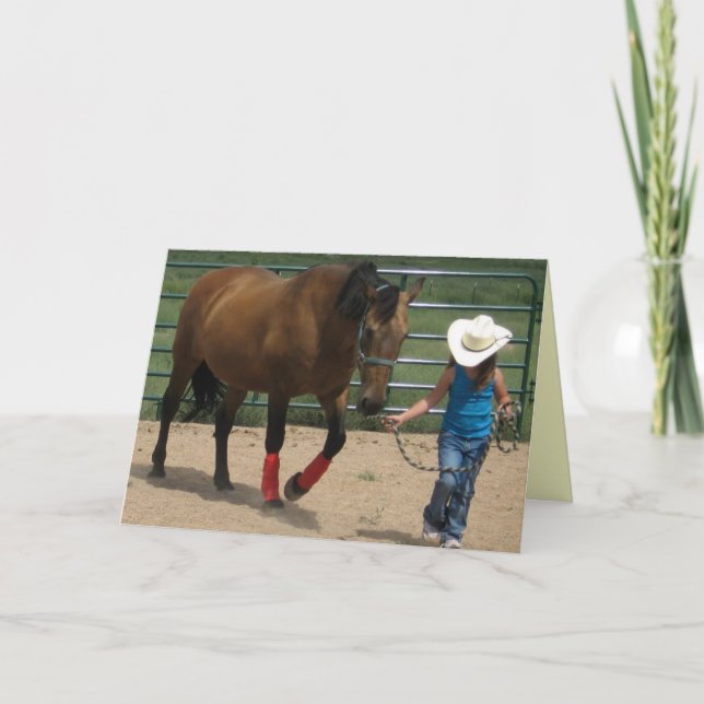 Carte Nouvel anniversaire de la petite fille mignonne (Devant)