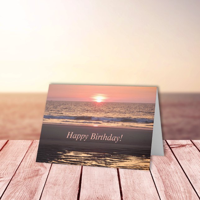 Carte Nouvel Jour : Soleil se lève sur l'océan (Créateur téléchargé)