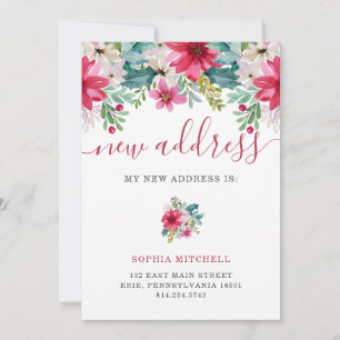 Carte Nouvelle adresse   Floral Holiday Moving Faire-par