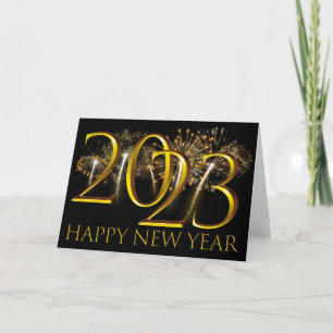 Carte Nouvelle année Eve Joyeuse Nouvelle Année 2023 Cad
