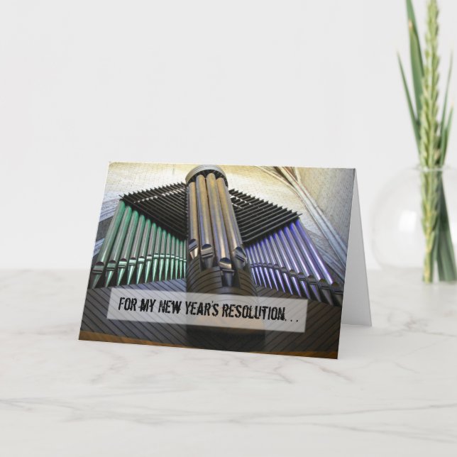 Carte nouvelle année organisée (Devant)