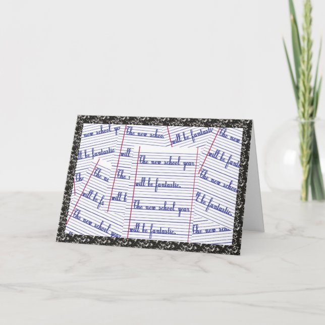 Carte Nouvelle année scolaire (Devant)