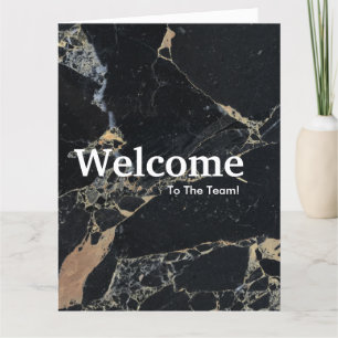 Carte Nouvelle aquarelle d'accueil de l'employé