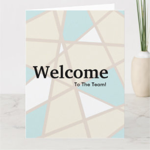 Carte Nouvelle bienvenue aux employés