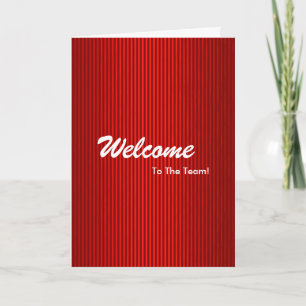 Carte Nouvelle bienvenue aux employés