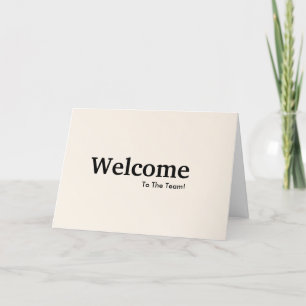 Carte Nouvelle bienvenue aux employés