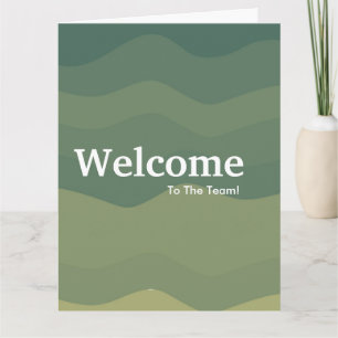 Carte Nouvelle Bienvenue Employé Aquarelle