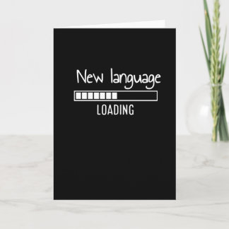 Carte Nouvelle langue Chargement, , Langue étrangère