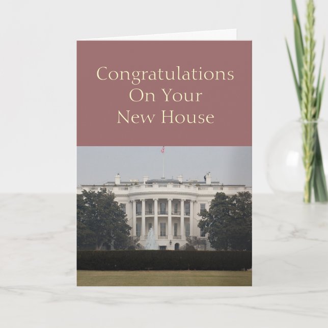 Carte Nouvelle Maison - Félicitations Pour Votre Nouvell (Devant)