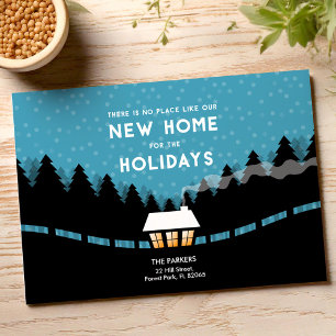 Carte Nouvelle maison pour les vacances bleues