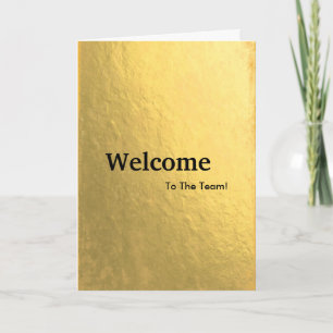 Carte Nouvelle Parties scintillant Gold d'accueil des em