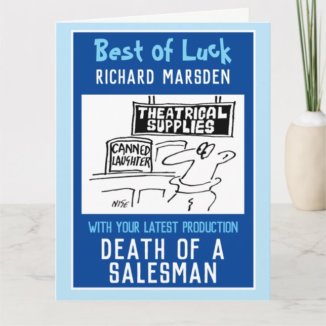 Carte Nouvelle production pour acteur ou producteur (Devant)