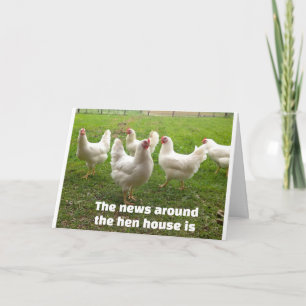 Carte NOUVELLES AUTOUR DE HEN HOUSE EST "HAPPY 40th"