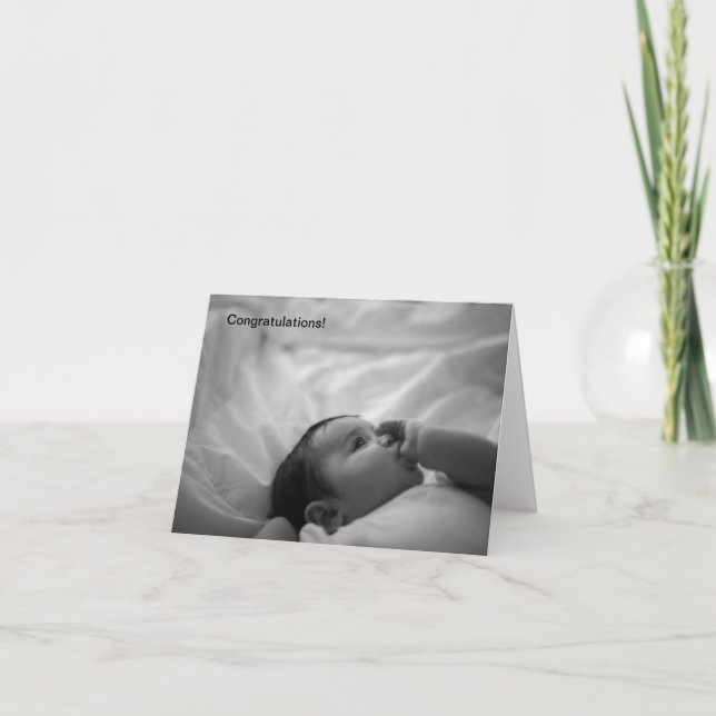 Carte Nouvelles félicitations pour bébé (Devant)