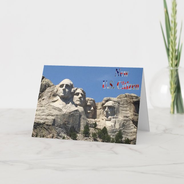 Carte Nouvelles salutations de citoyen des États-Unis (Devant)