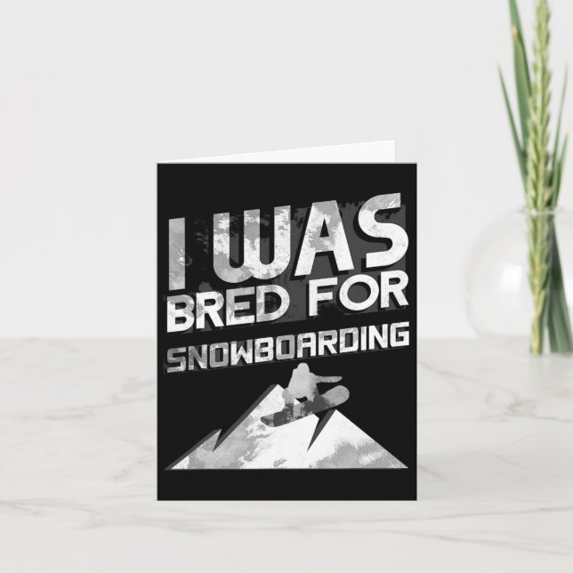 Carte Novelty Snowboard Snowboard Cadeau Snowboard (Devant)