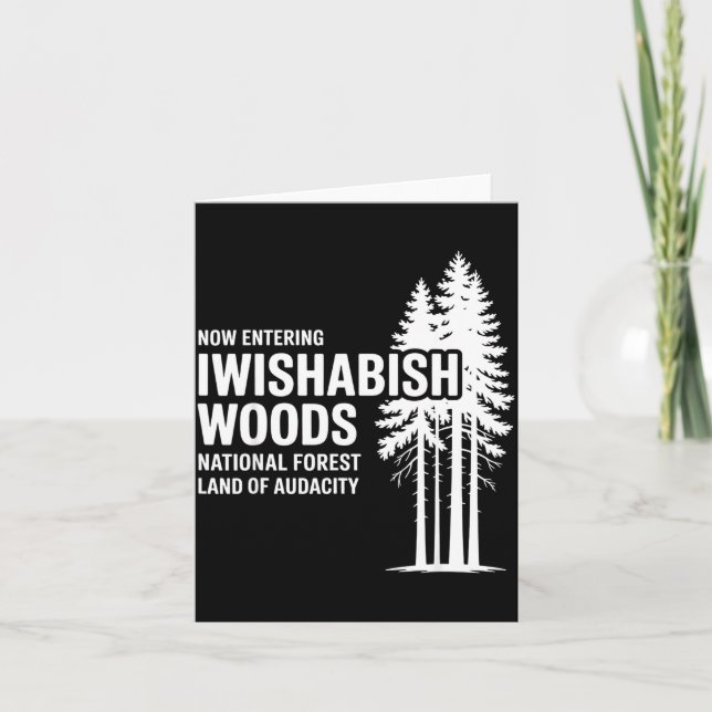 Carte Now Entering I Wishabish Woods National Forest Lan (Devant)