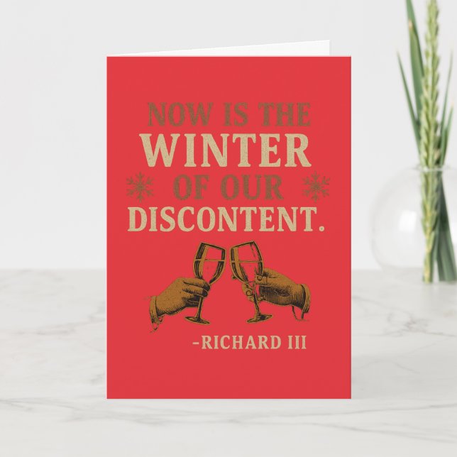 Carte Now is the Winter of Discontent (Devant)