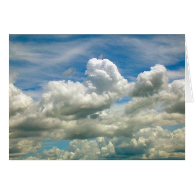 Carte - Nuage — Bonjour ... (Devant horizontal)