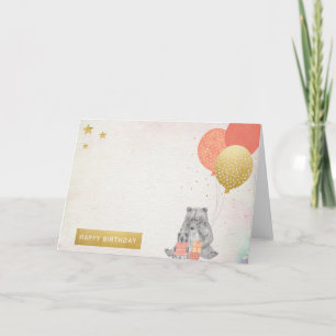 Carte Nuage de mot de joyeux anniversaire