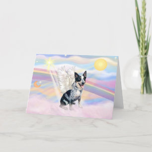 Carte Nuages - Ange Australian Cattle Dog - Carré
