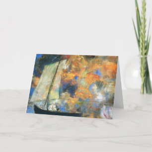 Carte Nuages de fleur d'Odilon Redon-