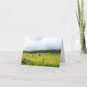 Carte Nuages descendant sur les pâturages et dans l'arri