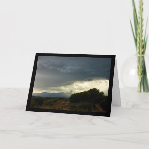 Carte Nuages d'orage sur le sommet de la montagne