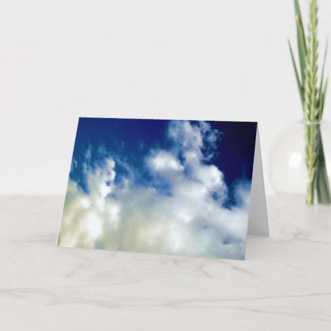 Carte Nuages et ciel blancs (Devant)