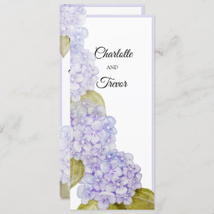Carte Nuances Hydrangea Bleu Violet