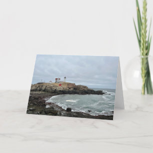 Carte Nubble Lighthouse Photo Blank Salutation
