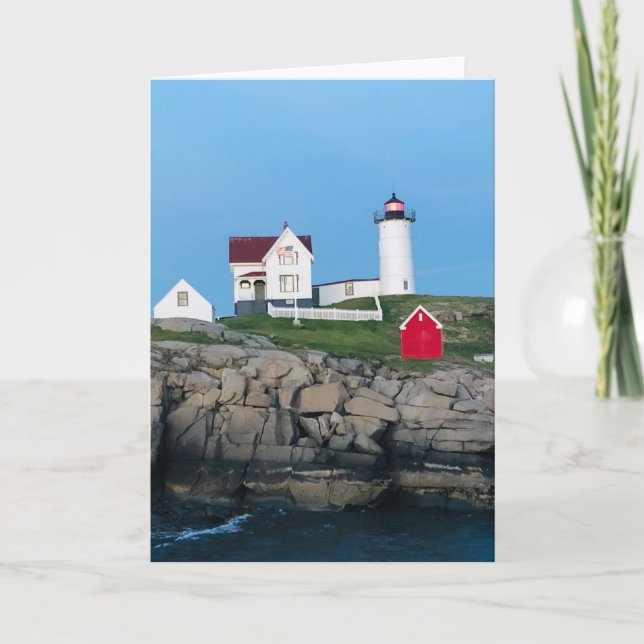 Carte Nubble Lighthouse Photo Blank Salutation (Devant)
