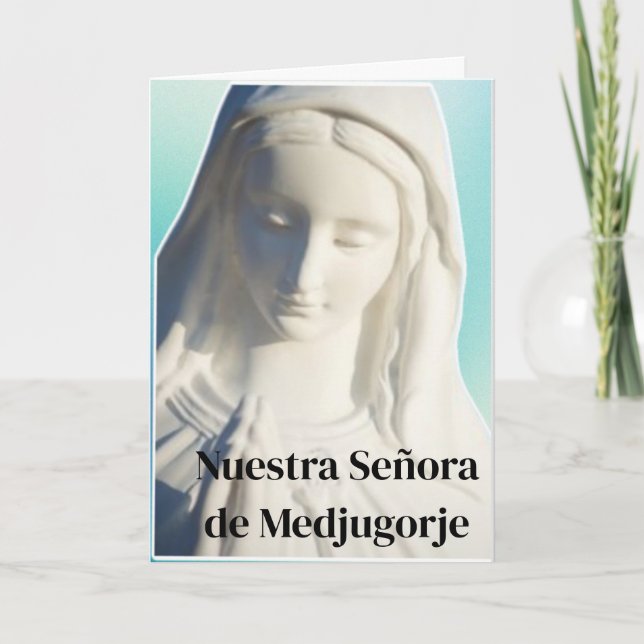 Carte Nuestra Señora Medjugorje (Devant)