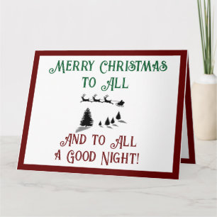 Carte Nuit avant Noël Père Noël