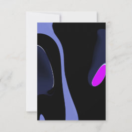 Carte Nuit de la Comète : Bleu Abstrait, Violet & Noir