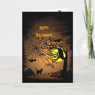 Carte Nuit d'Halloween, Joyeux Halloween !