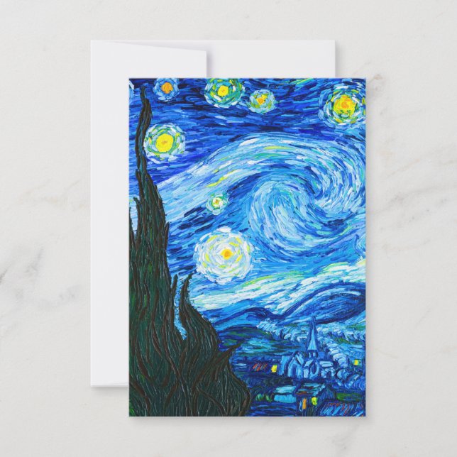 Carte Nuit étoilée de Van Gogh (Devant)