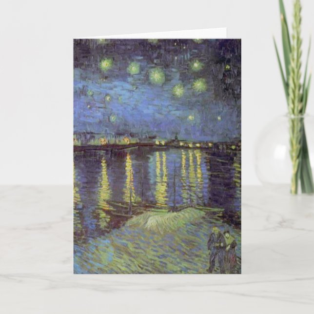 Carte Nuit étoilée de Van Gogh sur le Rhône (Devant)