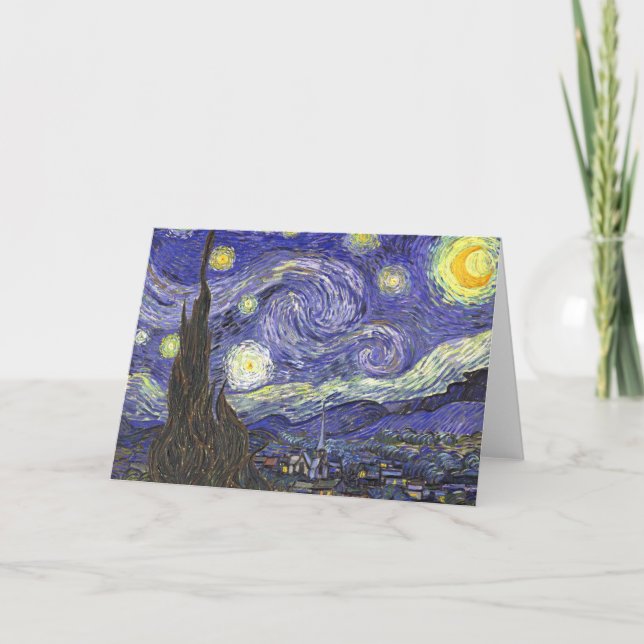 Carte Nuit étoilée par Vincent van Gogh (Devant)