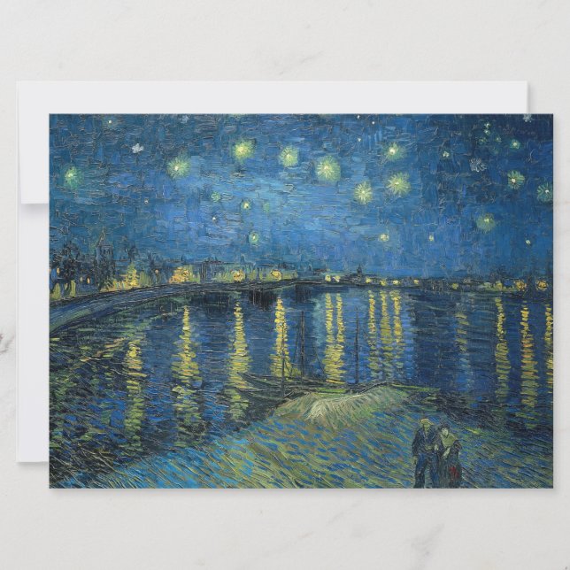 Carte Nuit étoilée sur le Rhône (par van Gogh) (Devant)