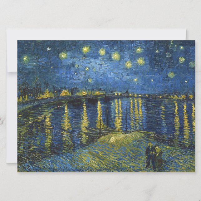 Carte Nuit étoilée sur le Rhône par Vincent van Gogh (Devant)