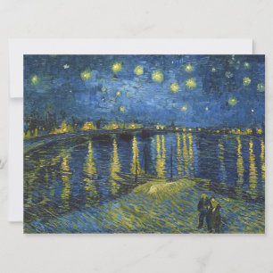 Carte Nuit étoilée sur le Rhône par Vincent van Gogh