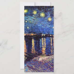 Carte Nuit étoilée sur le Rhône, Vincent van Gogh
