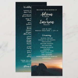 Carte Nuit Sky Galaxy Starry Nuit Mariage moderne
