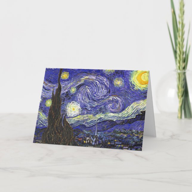 Carte Nuit Van Gogh Starry (Devant)