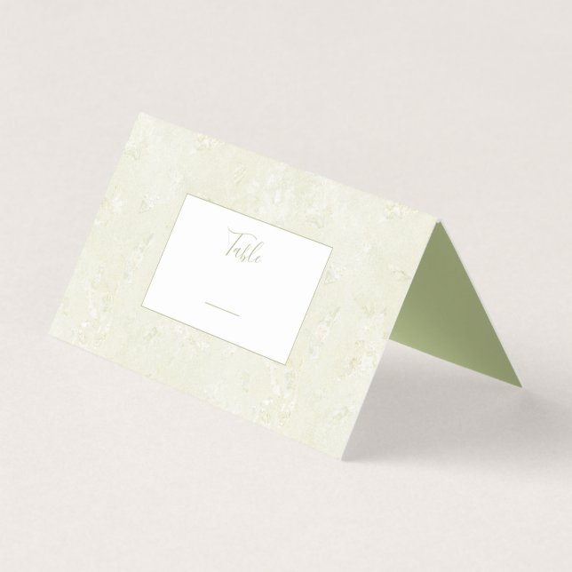 Carte numéro de table en pierre granite (Front)