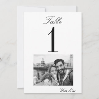 Carte Numéro de table Mariage Moments chères (5x7)